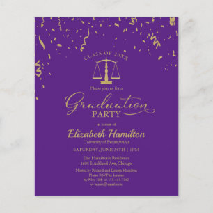 Budget Invitations Law School Graduation Party