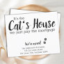 Budget Its The Cat's House Pet Moving Announcement