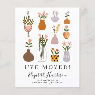 Budget I've Moved Boho Plants Moving Announcement