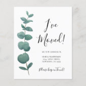 Budget I've Moved Change of Address Eucalyptus (Front)