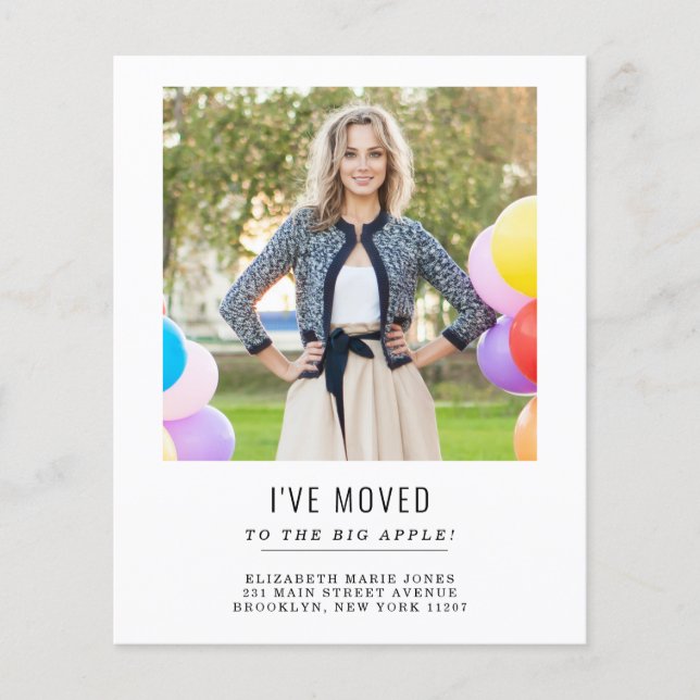 Budget I've Moved Change of Address Photo Moving (Front)