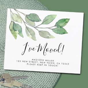 Budget I've Moved New Home Moving Announcement