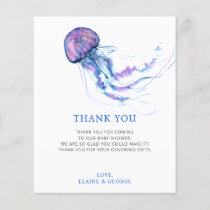 Budget Jellyfish Baby Shower Thank You Card
