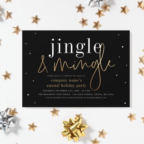 Budget Jingle  Mingle Corporate Holiday Party