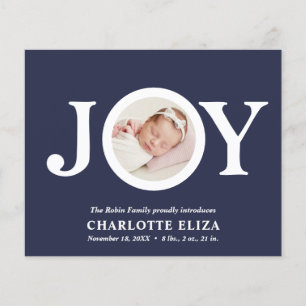 BUDGET Joy Navy CHIC Photo Baby First Christmas
