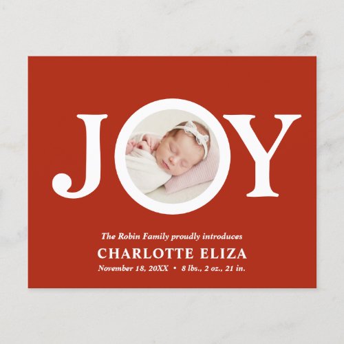 BUDGET Joy RED CHIC Photo Baby First Christmas 