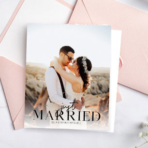 Budget Just Married BT Photo Wedding Announcement