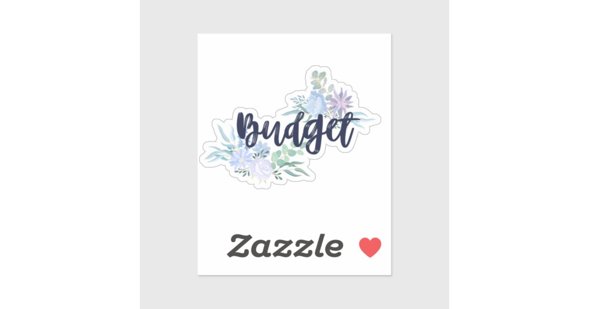 Budget Label Sticker for Wedding Planner/Notebook | Zazzle