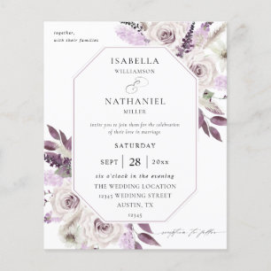 Budget Lavender Purple Floral Flyer