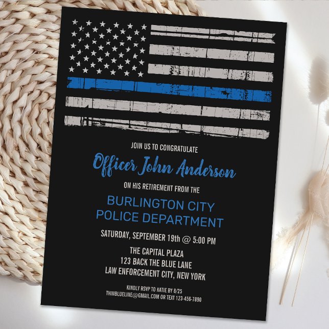 Budget Law Enforcement Retirement Thin Blue Line (Creator Uploaded)