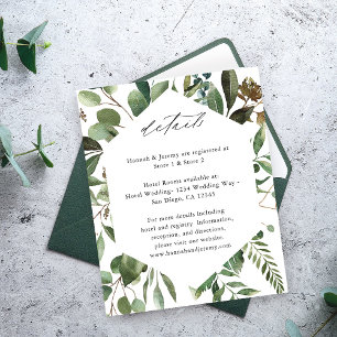 Budget Leaves & Eucalyptus Rustic Details Flyer