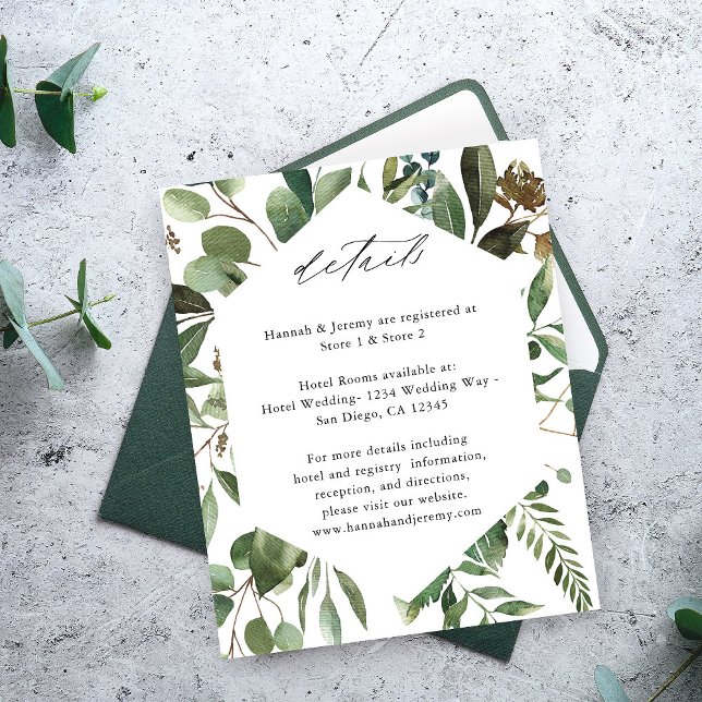 Budget Leaves & Eucalyptus Rustic Details Flyer (Creator Uploaded)