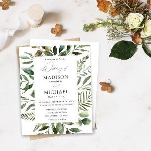 Budget Leaves & Eucalyptus Rustic Wedding