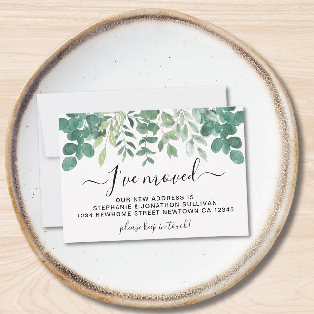  Budget Leaves I've Moved Announcement Card (Creator Uploaded)
