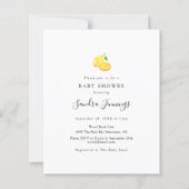 Budget Lemon Baby Shower Elegant Minimalist (Front)