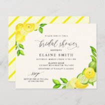 Budget Lemon Lime Citrus Bridal Shower Invitation