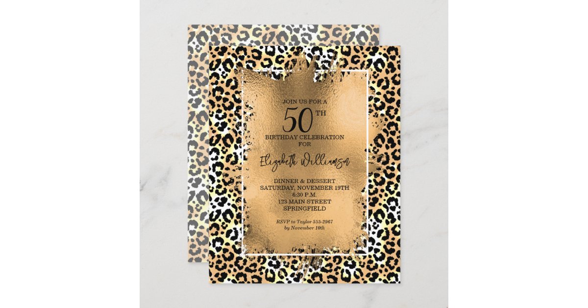 Simple modern white chic faux gold cheetah print paper napkins