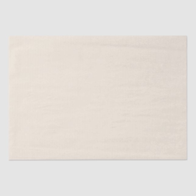 BUDGET Light BEIGE Monochrome Wedding Tissue Paper (Front)