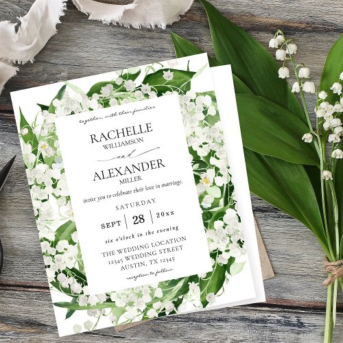 Budget Lily of the Valley White Floral Wedding 3