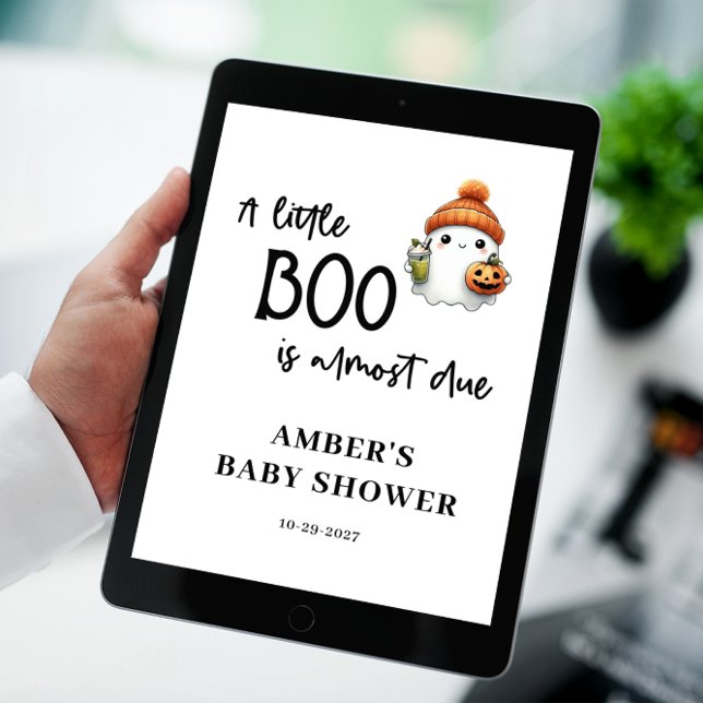 Budget Little Boo Halloween Baby Shower Welcome Poster (Creator Uploaded)