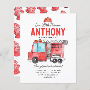 Budget Little Fireman Helmet Fire Truck Birthday