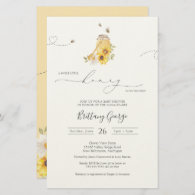 Budget Little Honey Bee Baby Shower Invitation