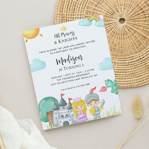 BUDGET Little Knight Princess Castle Kids Birthday