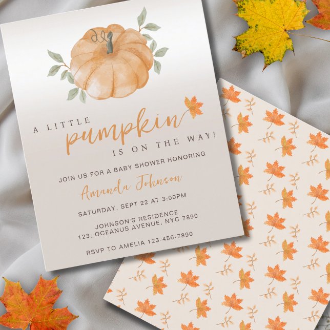 Budget Little Pumpkin Autumn Fall Baby Shower (Creator Uploaded)