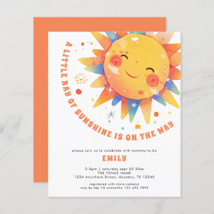 Budget Little Ray of Sunshine Retro Baby Shower