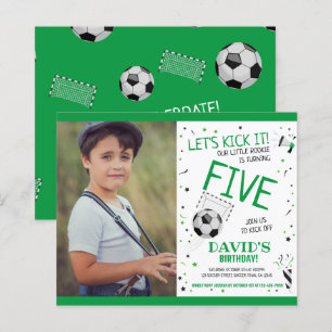 Budget Little Rookie Soccer Green Photo Birthday
