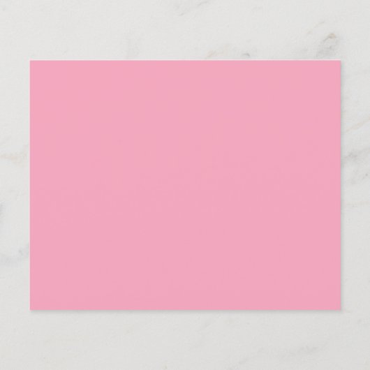 Budget Llama Pink Baby Girl Shower Invitation (Back)