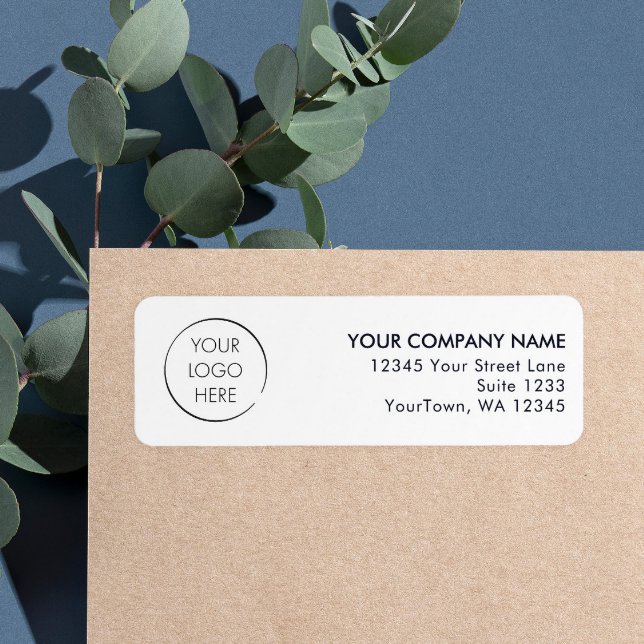 Budget Logo Business Mailing Return Address Label (Creator Uploaded)