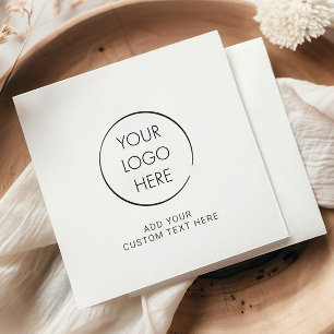 Budget Logo Napkin, Business Marketing Branded Napkins