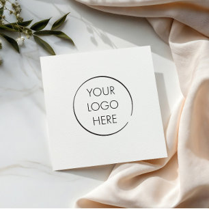 Budget Logo Napkin, Business Marketing Branded Napkins