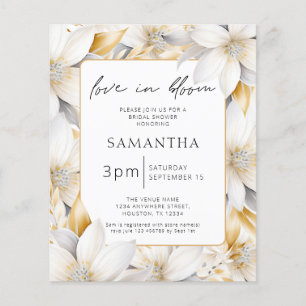 Budget Love In Bloom Floral Border Bridal Shower