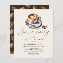 Budget Love is Brewing Coffee Bridal Shower Invite