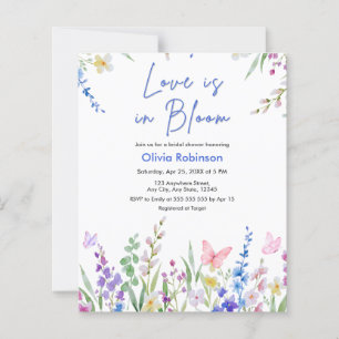 Budget Love is in Bloom Bridal Shower Invitation