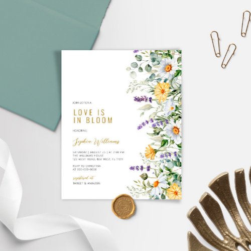 Budget Love is in Bloom Bridal Shower Invitation