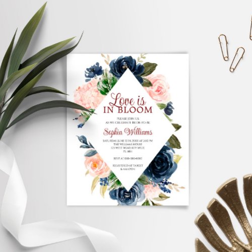 Budget Love is in Bloom Bridal Shower Invitation