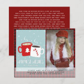 Budget Lumberjack Photo Christmas Invite Letter (Front/Back)