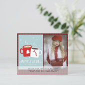 Budget Lumberjack Photo Christmas Invite Letter (Standing Front)