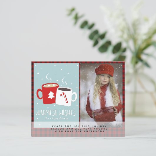 Budget Lumberjack Photo Christmas Invite Letter (Standing Front)