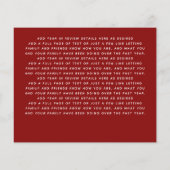 Budget Lumberjack Photo Christmas Invite Letter (Back)