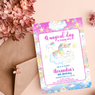 Budget Magical Unicorn Rainbow Birthday Party