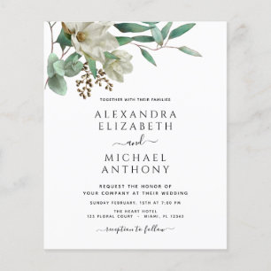 Budget Magnolia Eucalyptus Photo Elegant Wedding
