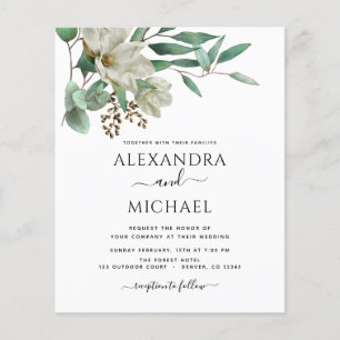 Budget Magnolia Eucalyptus Photo Elegant Wedding