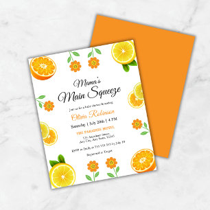 Budget Mama's Main Squeeze Baby Shower Invite 