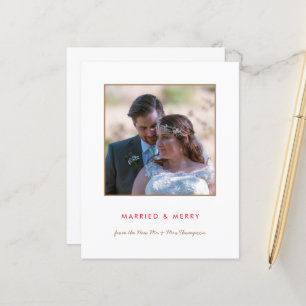 Budget Married and Merry Photo Christmas