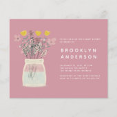 BUDGET Mason Jar Baby Shower Invitation (Front)