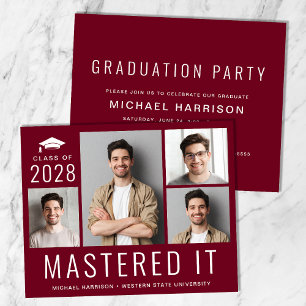 Budget Masters Degree Photo Graduation Party